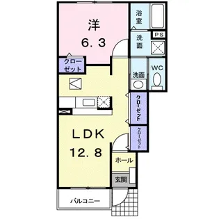 ロックフィールドⅡ【1階】の間取り