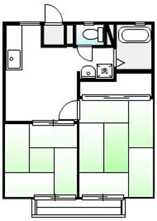 サンシティあけぼの【203号室号室】の間取り