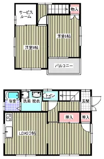 洲崎ハイツ【3号室】の間取り