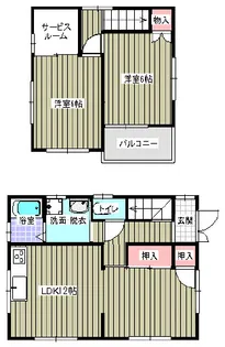 洲崎ハイツ【6号室】の間取り