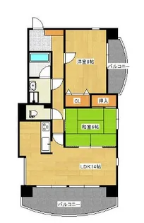 ノバ松浜町【5階】の間取り