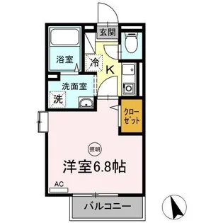 ホワイトウイング【2階】の間取り