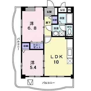ヴェルドミールS【1階】の間取り