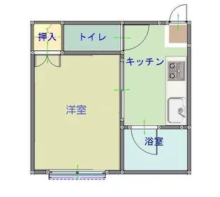 土堂シティマンション【103号室】の間取り