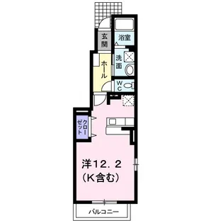 ヴァンヴェールA【1階】の間取り
