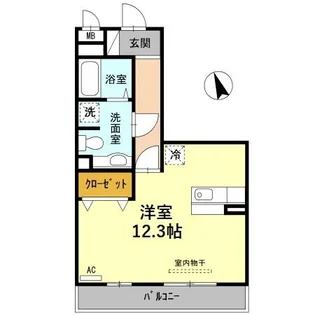 ノール リヴィエール ドゥ【2階】の間取り