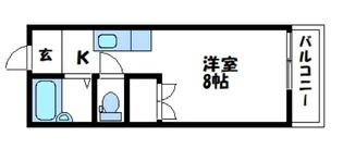 エクセル南本庄【203号室】の間取り