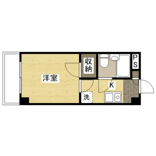 リバティ丸之内【107号室】の間取り