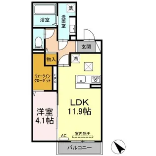 カサペペ【101号室】の間取り