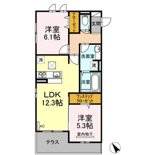 フェリーチェA【1階】の間取り