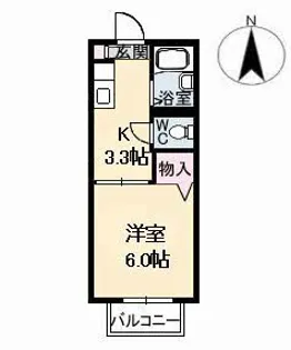 スカイメゾン 6番館【1階】の間取り