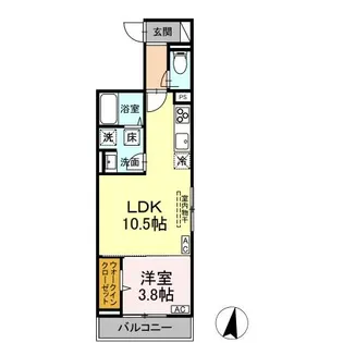 D-residence中央公園【1階】の間取り