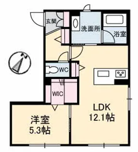 Rare Maison(レアメゾン)【1階】の間取り