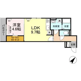 D-residence多治米S【2階】の間取り