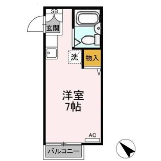 サンライフ内山Ⅱ【1階】の間取り
