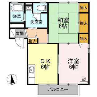 ラ・トーレ B棟【1階】の間取り