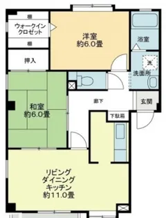 フォブール津森A【A201号室】の間取り