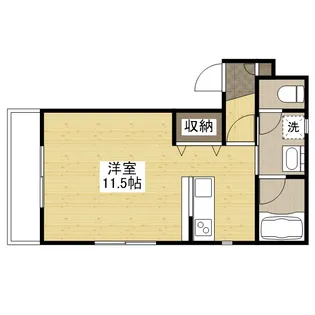 ポルシェ松浜【402号室】の間取り