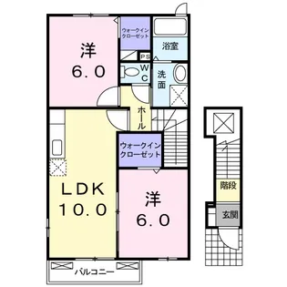 グランド フィールドC【2階】の間取り