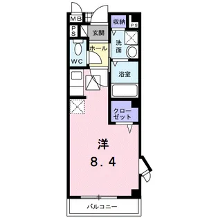 ホワイト・リバー【1階】の間取り