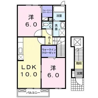 サン・レミール B【2階】の間取り