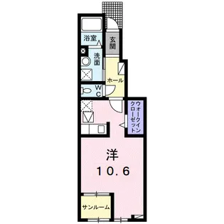 ルーベル宇多津ⅡA【1階】の間取り