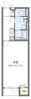 クレイノ福江【109号室】の間取り