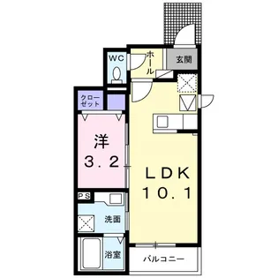 トイロ真時【1階】の間取り