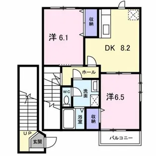 秋桜DOI B【2階】の間取り