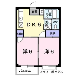 エルディム松本B【2階】の間取り