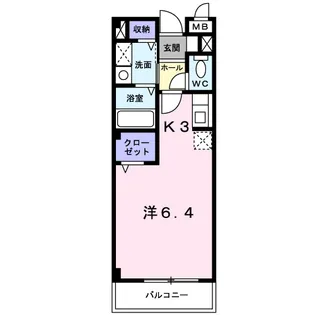 ホワイト・リバー【2階】の間取り