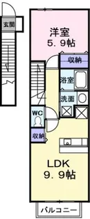 カサ・デル・ブリッサ【2階】の間取り