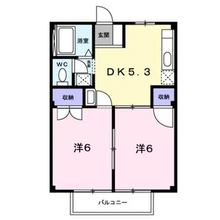 パークハイツ【1階】の間取り