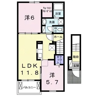 イルクォーレ【2階】の間取り