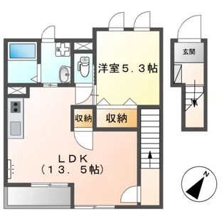 ルフラン【2階】の間取り