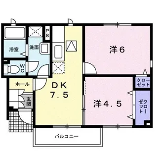 ジェルメ テール C【1階】の間取り
