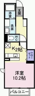 サンシャイン 桜川 B【1階】の間取り