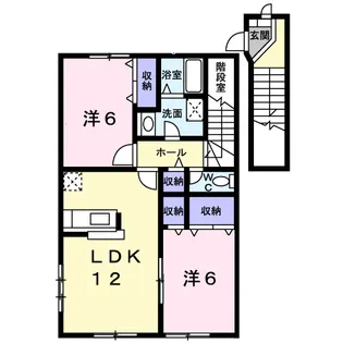 シンサリティ.MⅡ A【2階】の間取り