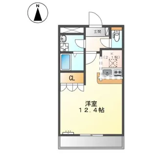 セイフティ・パレK【1階】の間取り