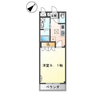 グリーンフィールド弐番館【1階】の間取り