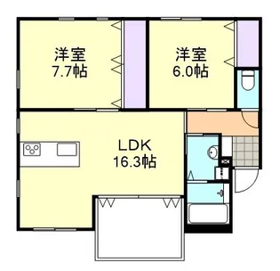 アメニティ水江【1階】の間取り
