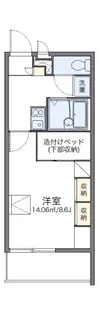 レオパレススカイ【2階】の間取り