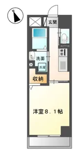 レジデンスアイリス医大南【2階】の間取り
