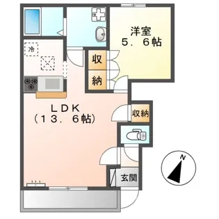 カリーノ桜井Ⅰ【1階】の間取り