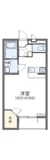 レオパレスファミーユⅡ【2階】の間取り