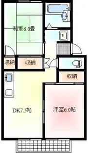 エーデルワイス【2階】の間取り