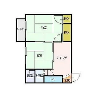 土堂シティマンション【3階】の間取り