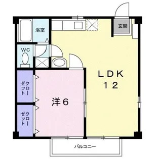 ニューシティ コスモス【2階】の間取り