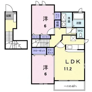 パストラル川部A【2階】の間取り