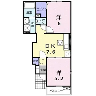 インターフロラ【1階】の間取り